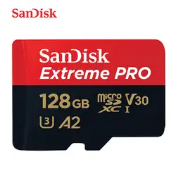 SanDisk Micro SD карта памяти 64 ГБ 128 ГБ 256 Гб MicroSD Max 170 МБ/с./с. Extreme PRO microSDXC UHS-I TF карта Бесплатный адаптер