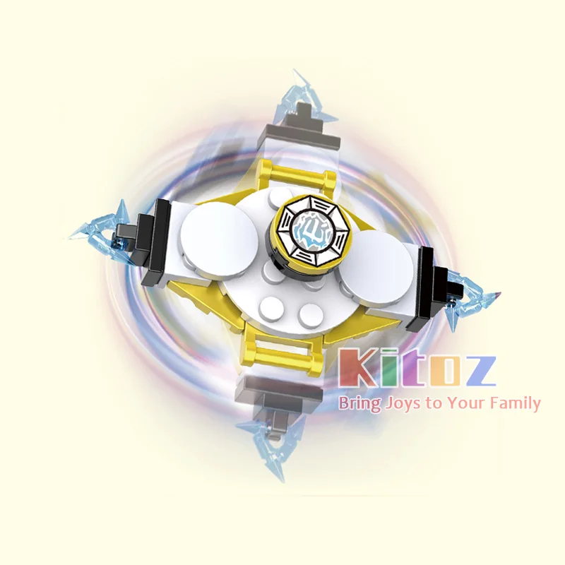 4 шт Phantom Ninja Buildable Finger Spinner DIY Ручная игрушка Spiner Cole Zane Morro Wrayth Ghost Warrior пластиковая