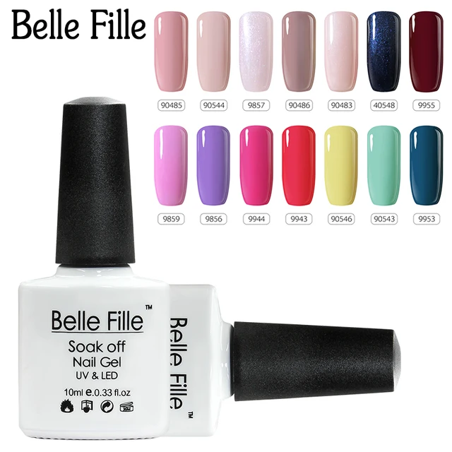 Belle Fille 79 Colori Uv Del Gel Del Chiodo 10 Ml Rosa Rosso Verde