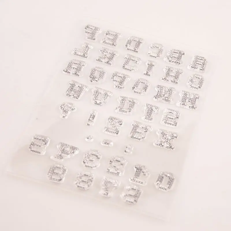 

Alphabet Number Silicone Clear Seal Stamp DIY Scrapbooking Embossing Photo Album Decorative Paper Card Craft Art Handmade Gift