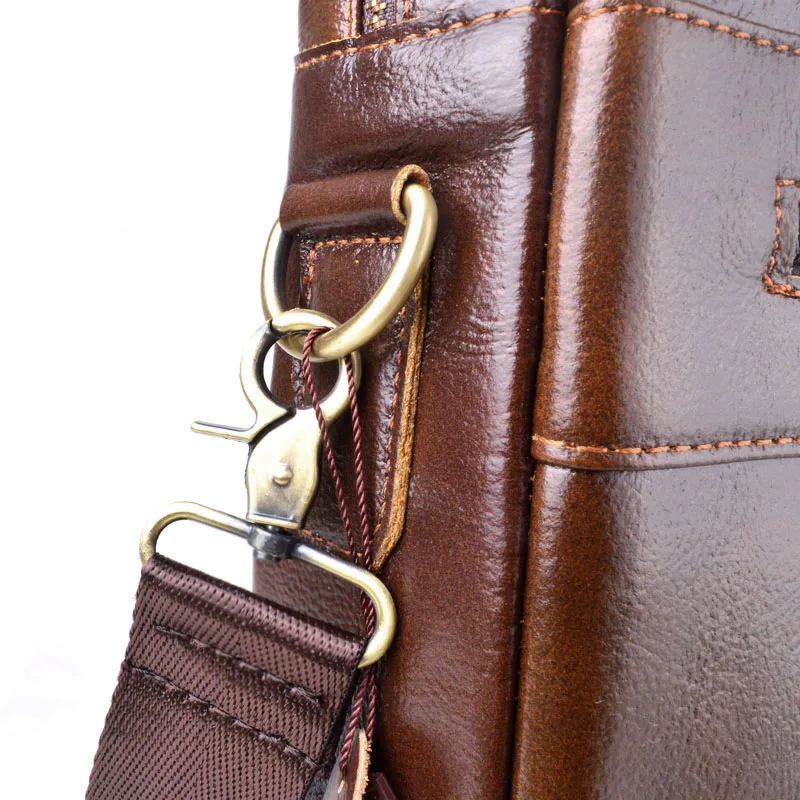 AETOO натуральная кожа мужские портфели мужские кожаные сумки Сумка для ноутбука 14 дюймов деловые сумки через плечо сумка через плечо
