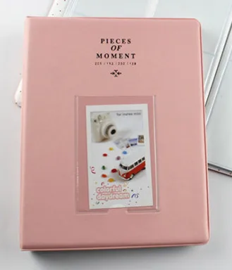 64 компоненты мини Размеры 3-дюймовая пленка Мгновенной Печати Polaroid Фотоальбом пленка для Instax Mini Размеры фотоальбом имя держатель для карт - Цвет: pink