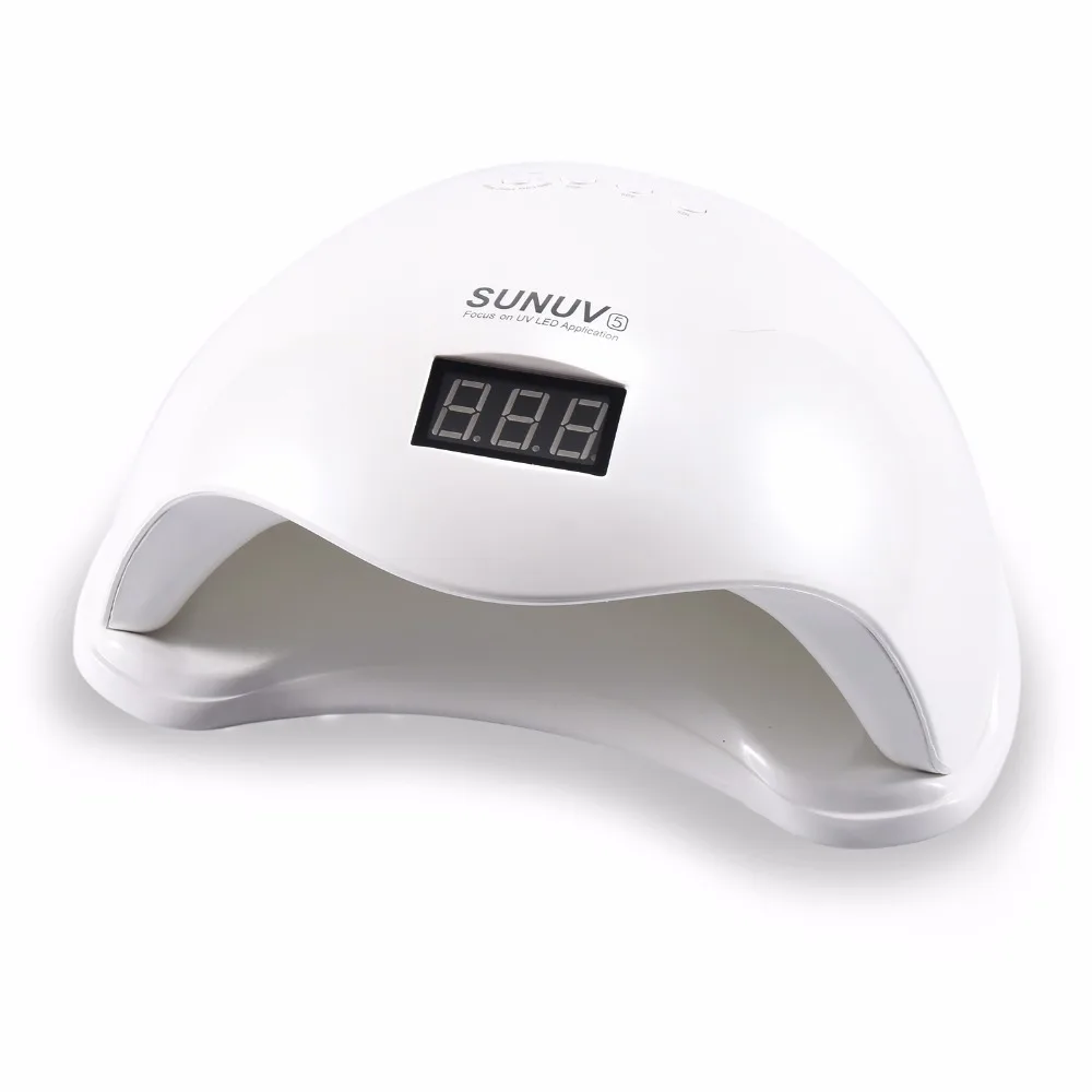  SUN5 UV Led Nail Lamp 48W with LCD Timer and Bottom Makeup Nail Dryer Polish Machine for Curing Nai - 32763465633
