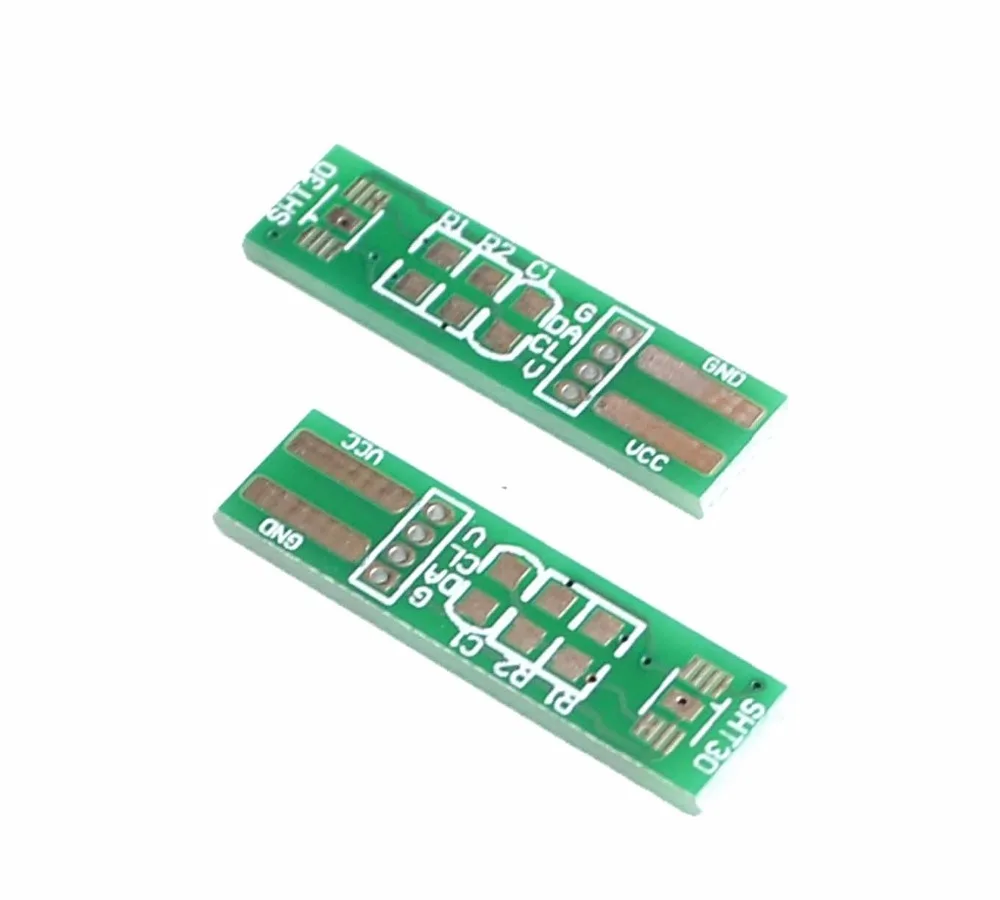 

10pcs Temperature and humidity sensor SHT30 SHT31 SHT35 Circuit PCB Pinboard SHT20 SHT21 SHT25 Double-sided circuit switch board