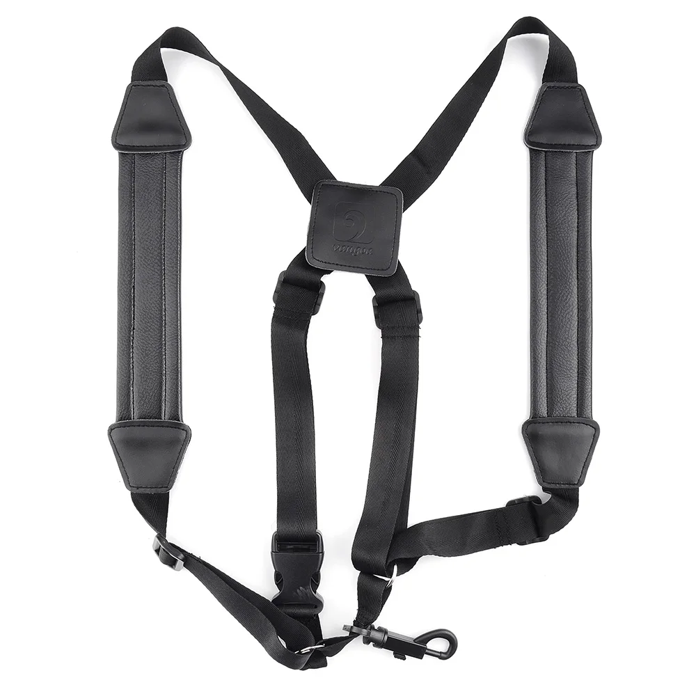 

Vangoa Adjustable Belt Tenor Alto Saxophone Double Shoulder Strap with Metal Hook, fits for 1.65m-1.8m (5.4ft. -6ft.) height