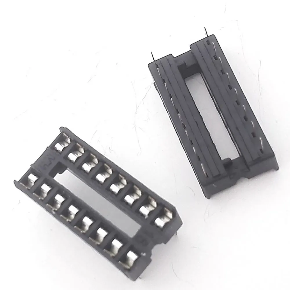

10pcs/lot 16pin pins-DIP IC Sockets Adaptor Solder Type Socket 16 pins NEW