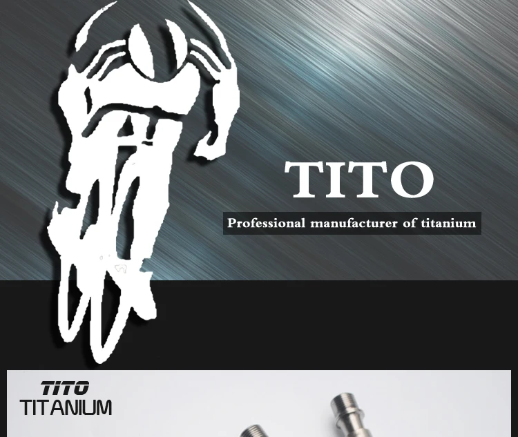 TiTo зубчатое яйцо ось горного велосипеда из титанового сплава/дорожный велосипед педалей светильник вес и прочный велосипедный велосипед титановые педали часть оси
