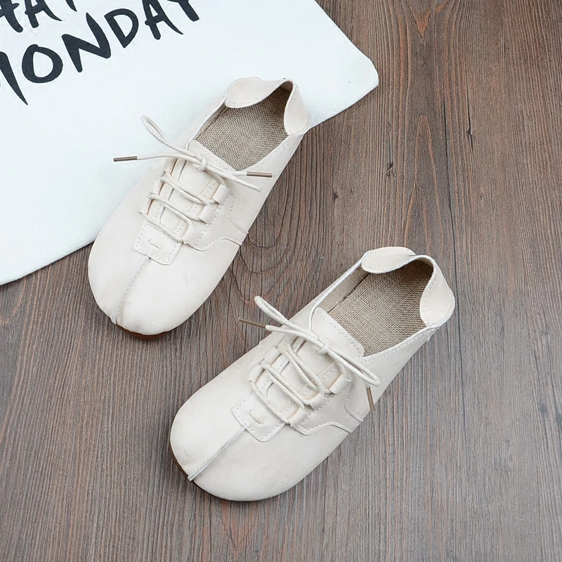 marron Plat Paresseux Fond Nouveau Chaussures Bas Pour blanc Littéraire Confortable Sauvage Noir Mode Aider rose Chaussures De Mou Rétro chocolat Femmes txw7TS0wq