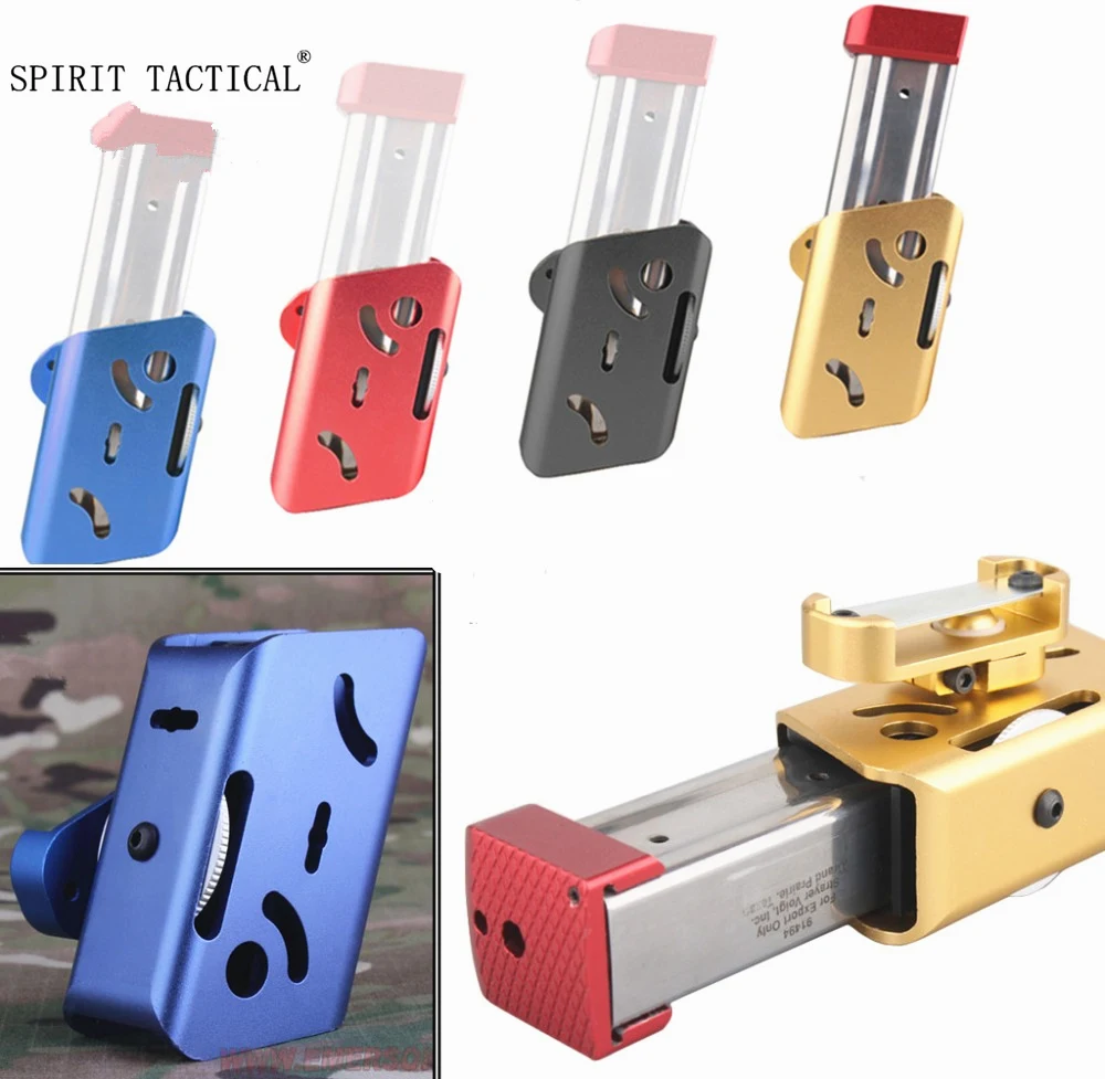 Ipsc CNC-B modelos coldre/de ouro airsoft, de alumínio, 360 graus, rotação, bolsa para glock