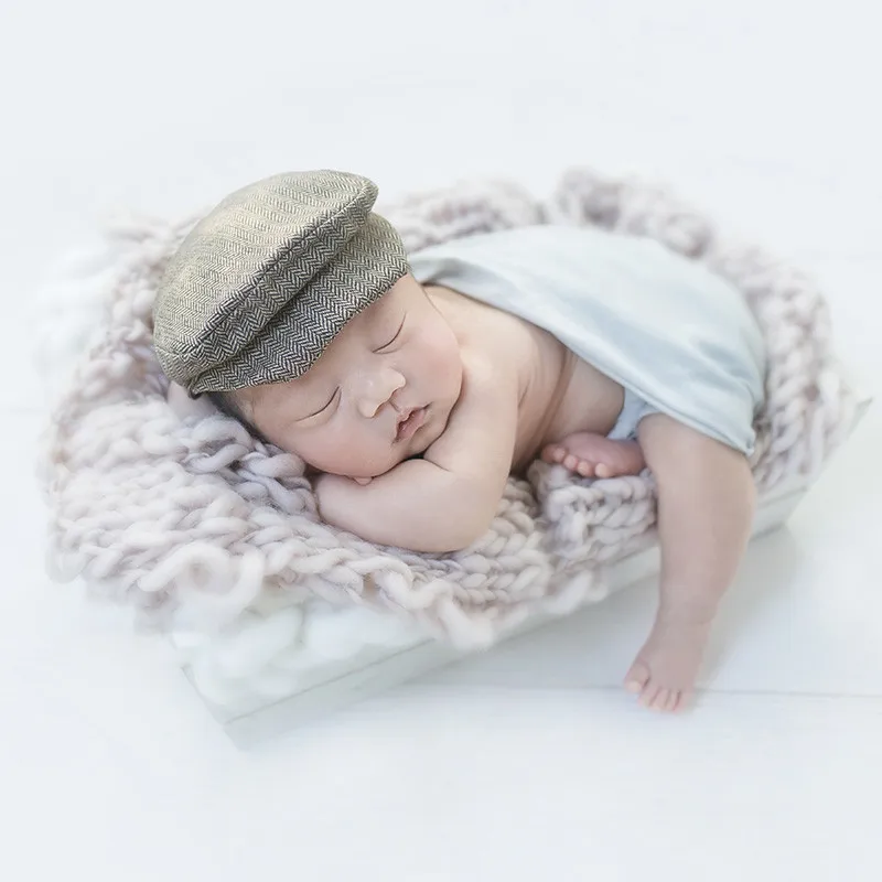 55x55cm Newborn Flokati Baby Photography Props Knitted Wool Blanket Newborn Photography Props Boy Photoshoot Accessories Flokati