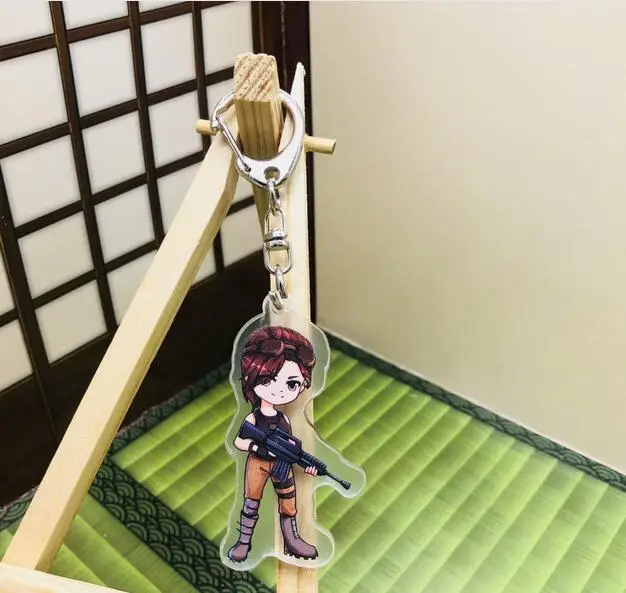 Fort Night Battle Royale Acrylic Model Toys Fortnight Game Accessories Action Figure Metal Fortress Night Keychain Xmas Gifts