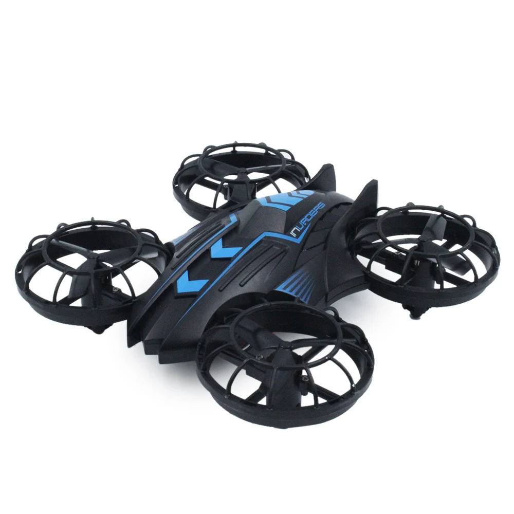 JXD 515W Мини RC Дрон RTF WiFi FPV 0.3MP Камера 2,4 ГГц 4CH 6-осевой матовый удержания высоты 3D опрокидывания Квадрокоптер вертолет с гироскопом - Цвет: Black And Blue