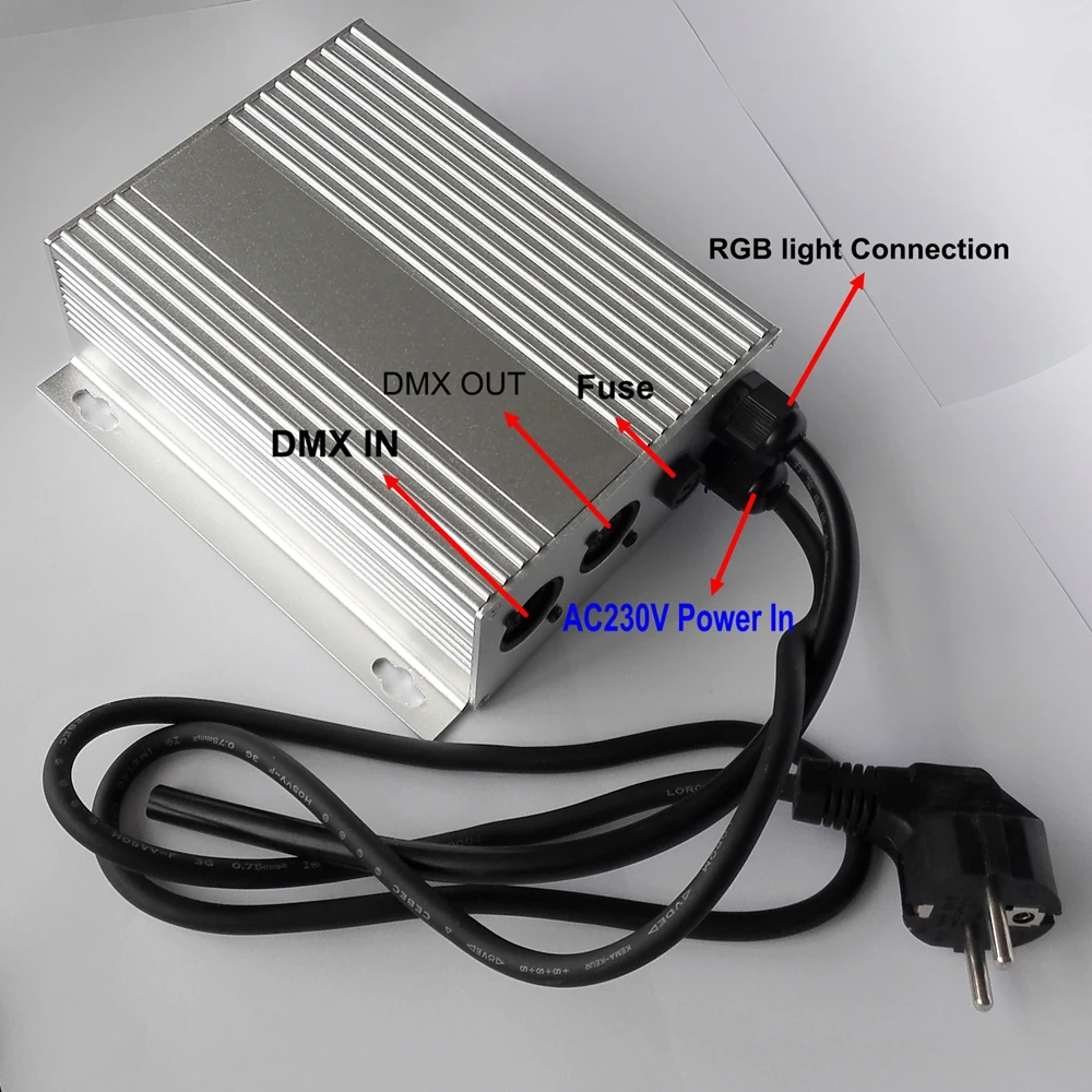 220V DMX512 RGB LED CONTROLLER for led neon flex Russia popular | Лампы и освещение