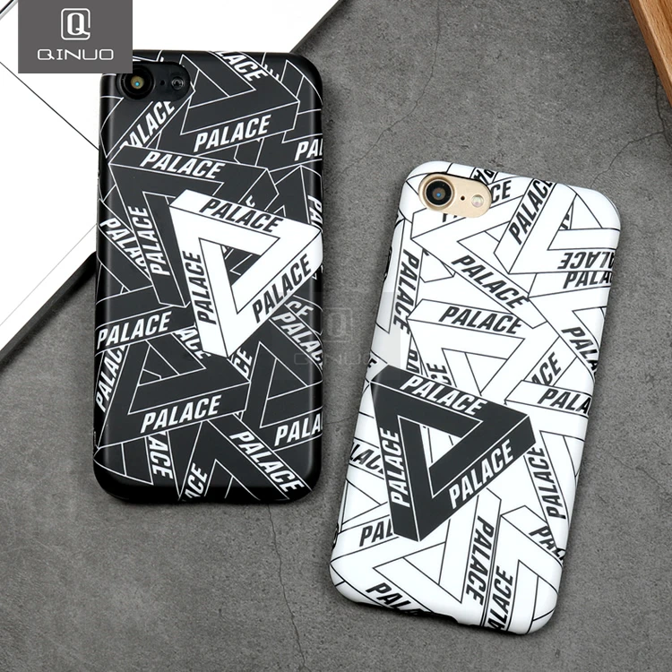 

QINUO Fashion Palace Matte Case For iPhone 6 6s 7 8 X Brand Trend Triangle Soft TPU Phone Case For iPhone7 8 6S Plus Cover Funda