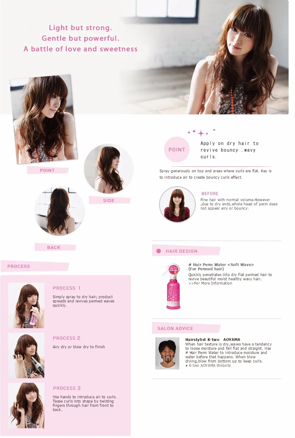 Japan Mandom Corp Lucido L Designing Aqua Hair Perm Water Styling