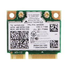 Dual Band Для IBM Thinkpad Intel Wireless-AC 7260 7260HMW 802.11ac Мини PCI-E Wi-Fi + Bluetooth 4.0 Wlan Card FRU 04X6090