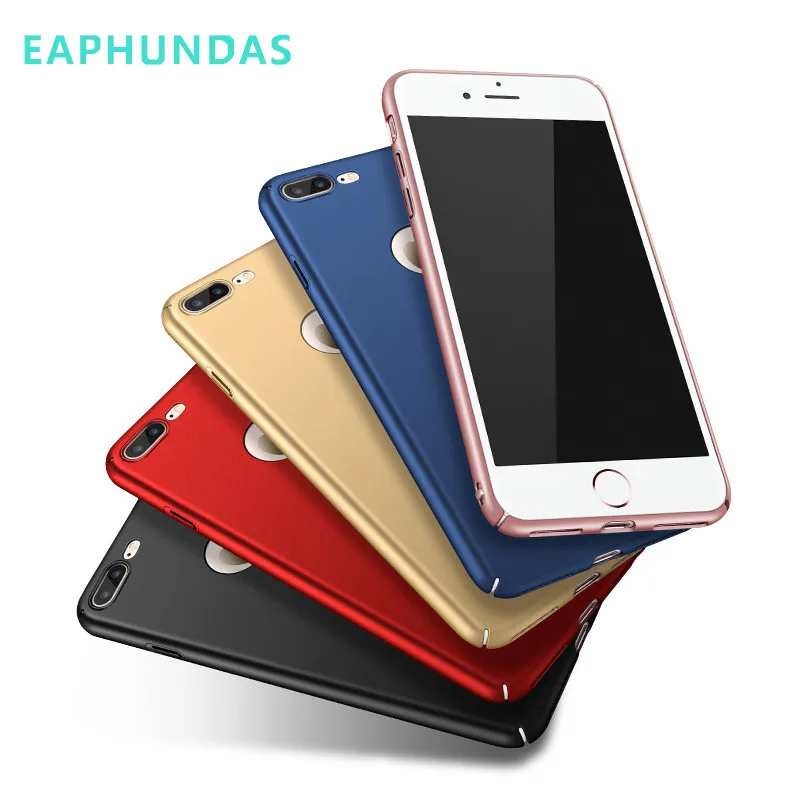 Жесткий ПК чехол для iphone 4 4S 5 5S SE 6 6s 7 8 Plus X ультра тонкий матовый защитный телефона