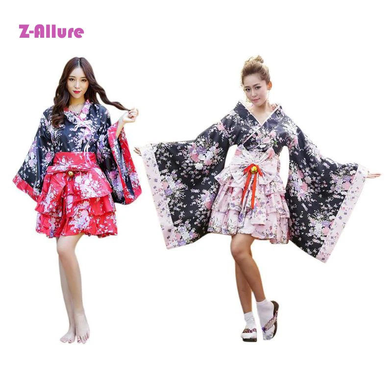 Short Anime Cosplay Japanese Kimono Lolita Costume Red Woman Child Sexy Gothic Halloween Costumes For Women Dress Plus Size | Красота и