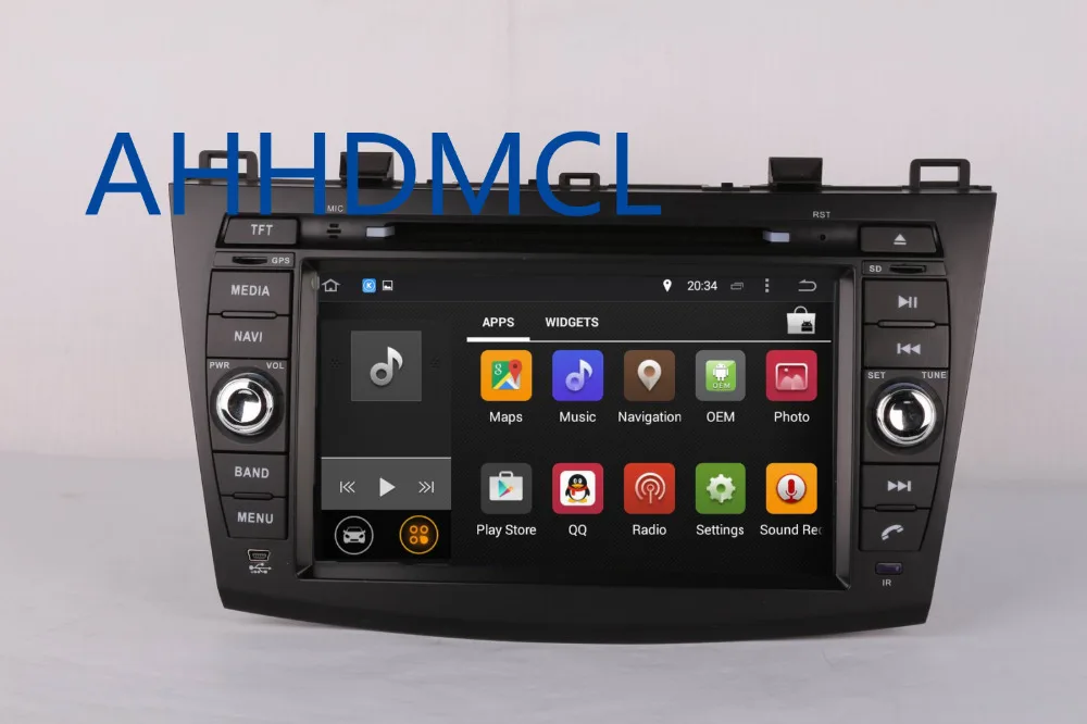 Best AHHDMCL Car Multimedia Player Stereo Radio DVD Android 9.0 Navigation For Mazda 3 2010 2011 2012 2013 2014 2015 2016 2017 3