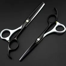 Профессиональные японские 440c 9cr13 белые рояльные краски 5,5 дюймов ножницы для волос набор филировочные ножницы для резки Парикмахерские ножницы