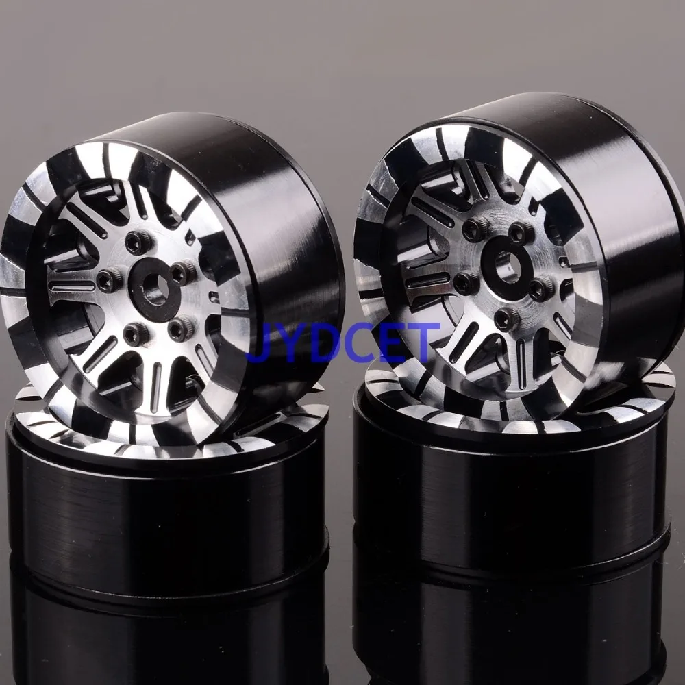 

1069 4PCS CNC 1/10 Aluminum 1.9" Beadlock Rims For RC 1:10 Rock Crawler TRAXXAS D90 TRX-4 TRX4