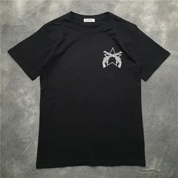 

New Novelty 2019 Men Revolver diamond Star T Shirts T-Shirt Hip Hop Skateboard Street Cotton T-Shirts Tee Top kenye S-XXL #K44
