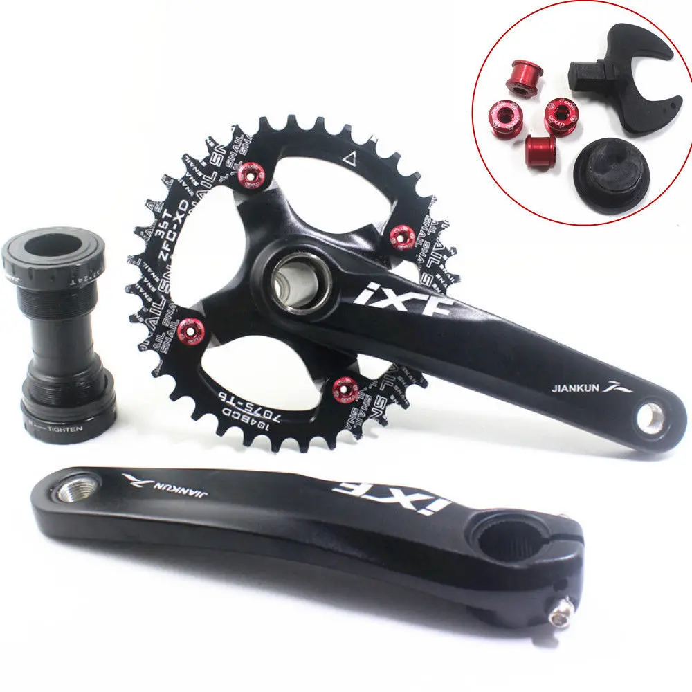 

IXF Mtb Bike Crank 170 mm With 104 BCD Narrow Wide Chainring 32/34/36T Crank Set
