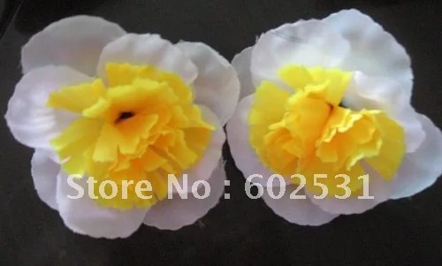 SPR 40 см пластиковый центр искусственный шелк целование украшения цветы шар-белый желтый