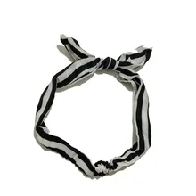 

New Women Spring Soft Solid Rabbit ears Headbands Cloth Elastic Hairbands Bandanas Girls Hair Bands Hair Accessories