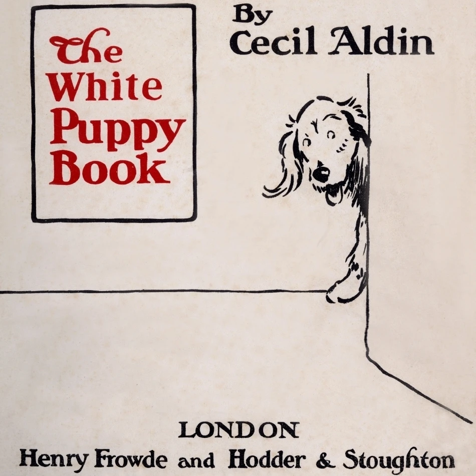 Title Page Design By Cecil Aldin  The White Puppy Book Poster Print By Mary Evans Picture Library (18 X 24)