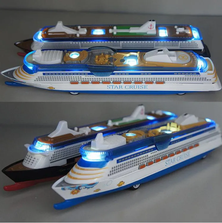 Высокая имитация большой роскошный Круизный корабль, 1: 600 сплав, модель обратного корабля, металлические diecasts, музыкальная флэш-игрушка модель
