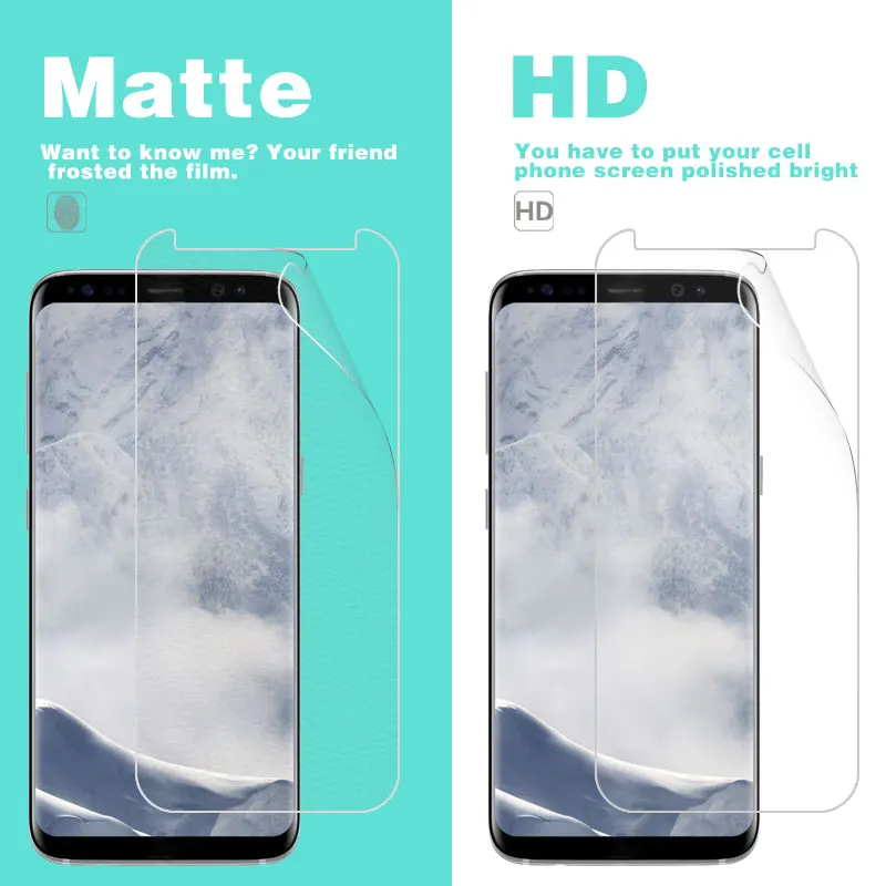 Прозрачная глянцевая Защитная пленка для Samsung Galaxy S8 плюс 6 2 В матовая анти блекс