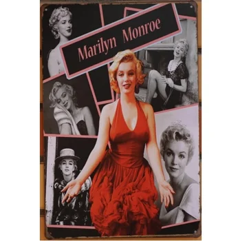 

Marilyn Monroe Metal Tin Signs Bar Rustic Poster Home Room Wall Decor 20x30CM