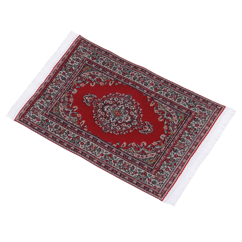 

Hand Woven Turkish Rugs Doll House Mini Carpet Mat Miniature Casa De Boneca For 1:12 Scale DIY Dollhouse Accessories Kit