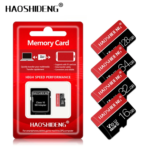 Newest Micro sd card 32GB 64GB 128GB Class 10 U3 U1 Microsd Memory Card