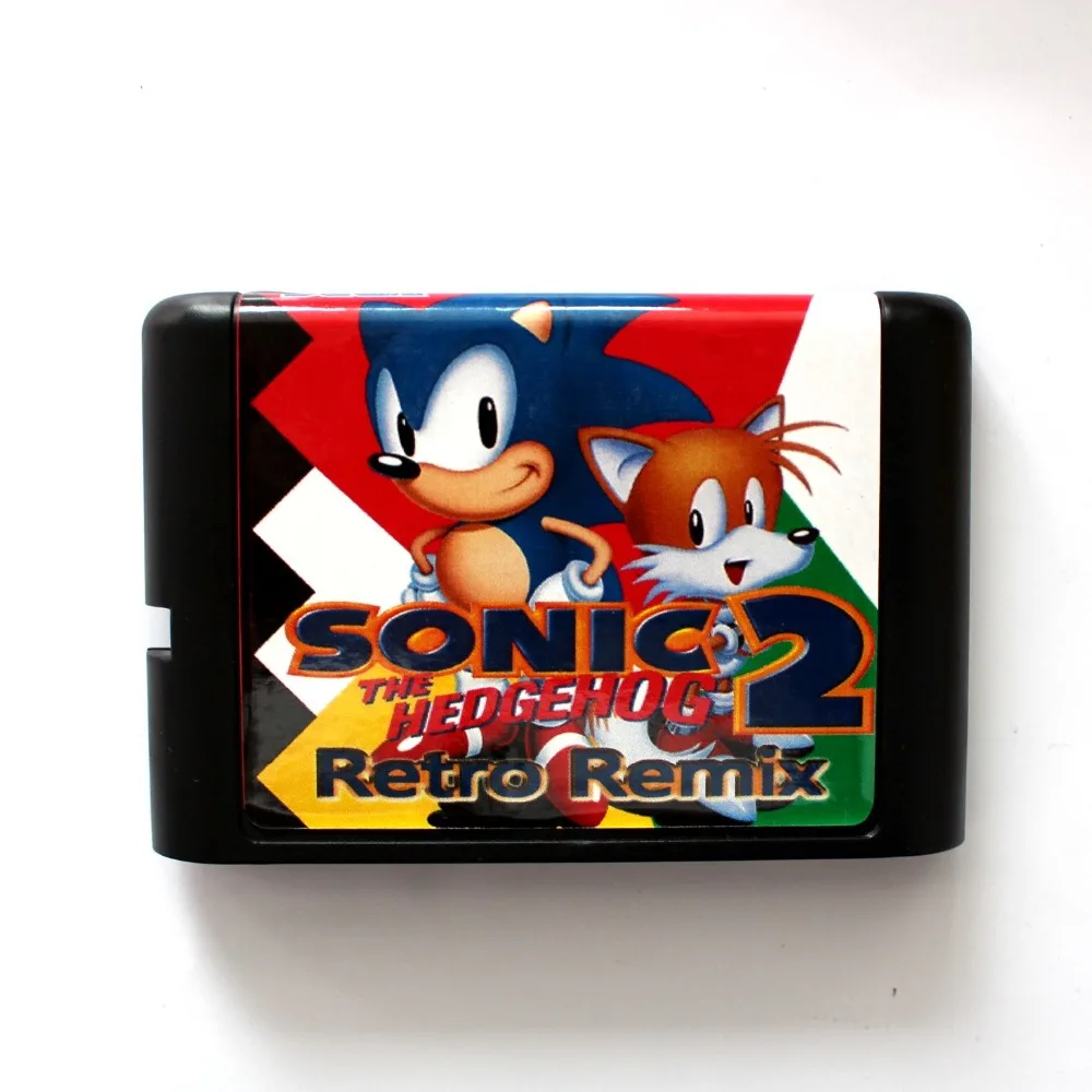 

Sonic 2 Retro Remix 16 Bit MD Game Card For Sega Mega Drive For Genesis