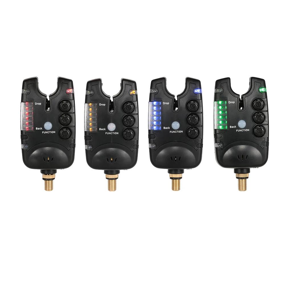 

Lixada 6 LEDs Fishing Alarm Water Resistant Adjustable Tone Volume Sensitivity Sound Alert Fishing Bite Alarm for Carp Fishing