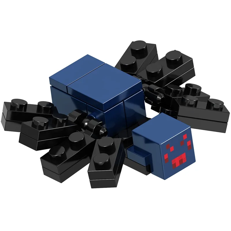 8pcs/set Mini Animal Series Compatible Legoinglys Minecrafted Animal Horses Ghast Spider Donkey Polar Bear Building Blocks Toys 8pcs/set Mini Animal Series Compatible Legoinglys Minecrafted Animal Horses Ghast Spider Donkey Polar Bear Building Blocks Toys