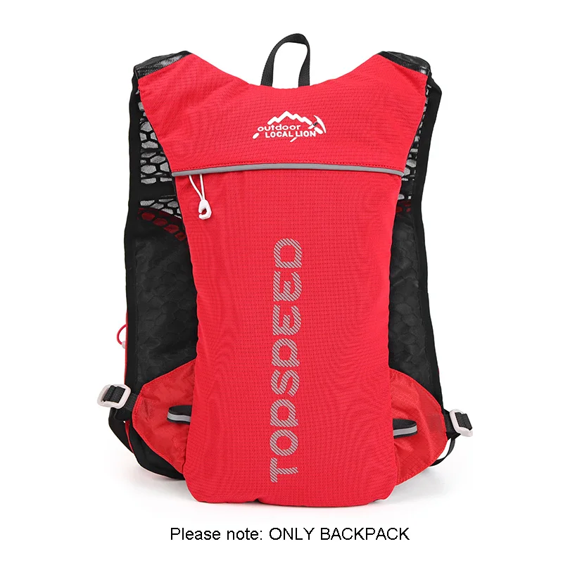 Местное Лев 5L бег гидратации рюкзак Спорт Велоспорт для мужчин женщин сумка для активного отдыха и походов 3 цвета, без воды мешок - Цвет: Only Backpack