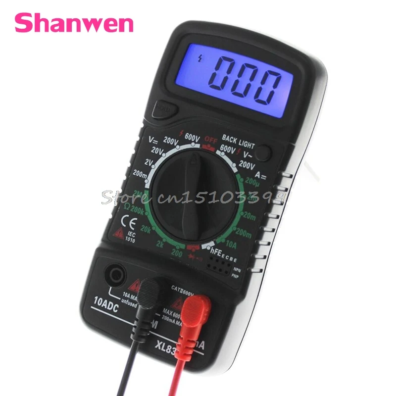 

XL-830L Digital LCD Multimeter Voltmeter Ammeter AC/DC/OHM Volt Current Tester G08 Drop ship