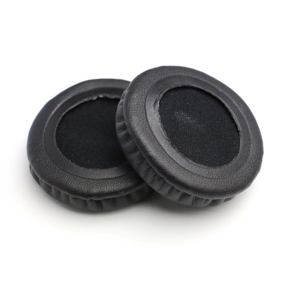 Черные протеиновые кожаные амбушюры сменные для наушников Sennheiser PX100 PX200 PC131 и ATH