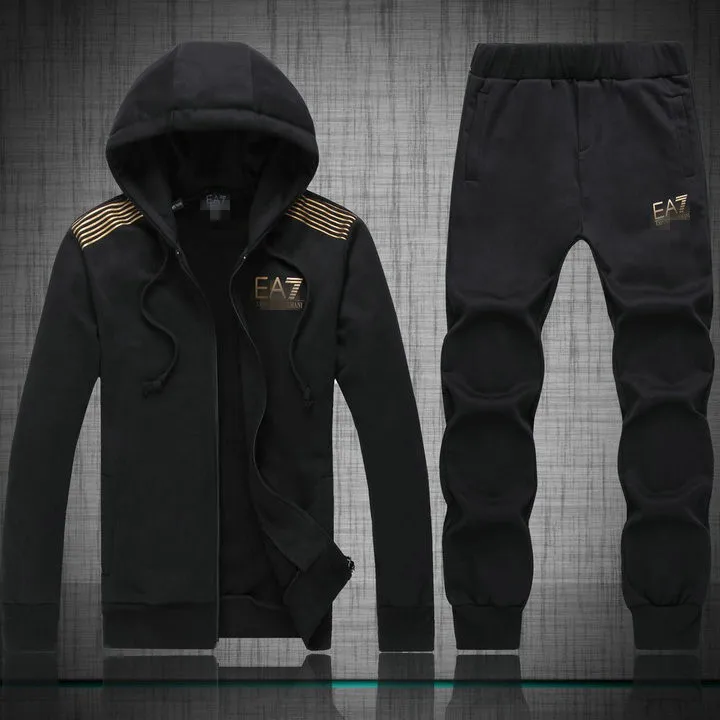 ea7 gold tracksuit