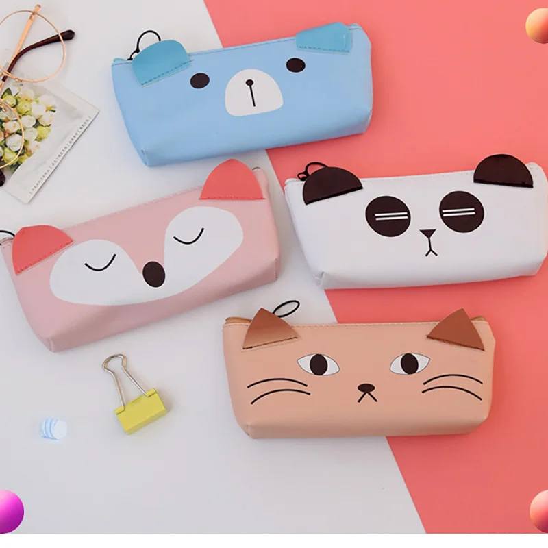 

Animal markers Pencil Case Fabric School Supplies Chancery Stationery Gift School Cute Pencil Box Pencil Bag School Supply Tool