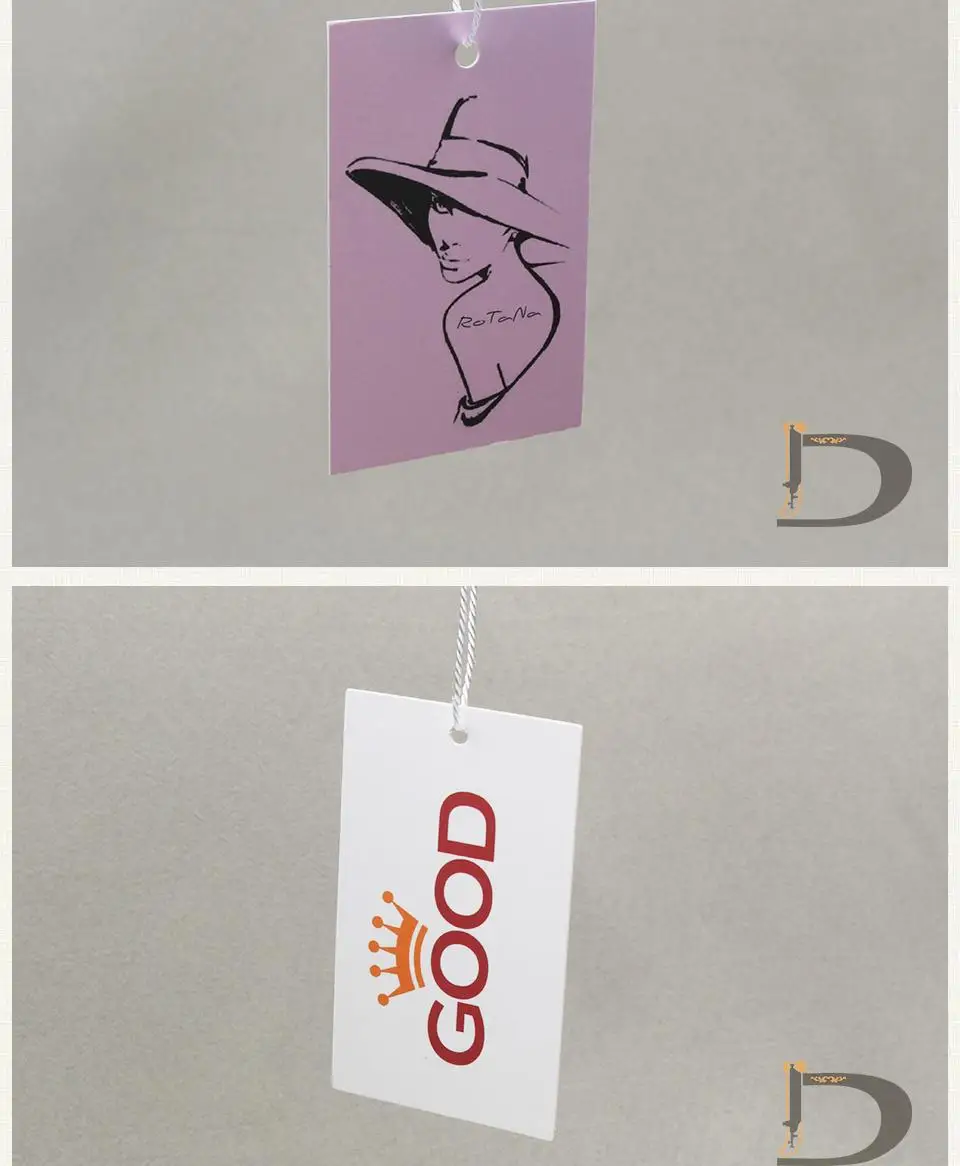 

thick 700gsm paperboard hang tag for clothing brand clothing tag 1000pcs lot