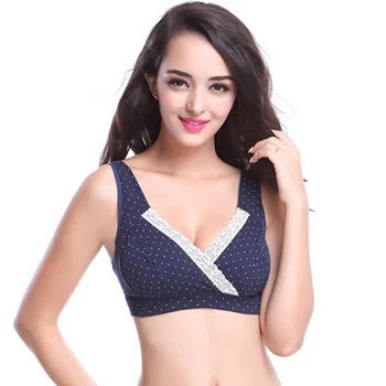 

Maternity Nursing Bra Feeding Tops Underwear Women Wireless Push Up Bra Women Lace Bralette Pregnant Breast Padded Bra Sexy
