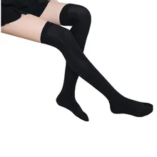 1 пара, женские нескользящие компрессионные чулки, Чулки выше колена, 2 Пальцы большой палец на ноге, Длинные чулки для девушек и женщин