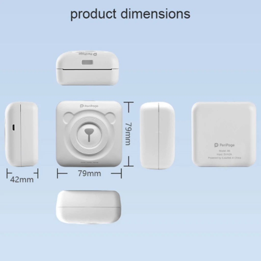 PeriPage A6 Портативный термопринтер Bluetooth мини фотографии принтер для мобильного телефона Android iOS Телефон 58 мм карманная машина