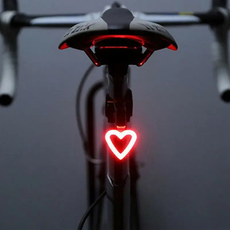 USB Rechargeable Bike Rear Light Tail Lamp LED Bicycle Warning Safety Waterproof