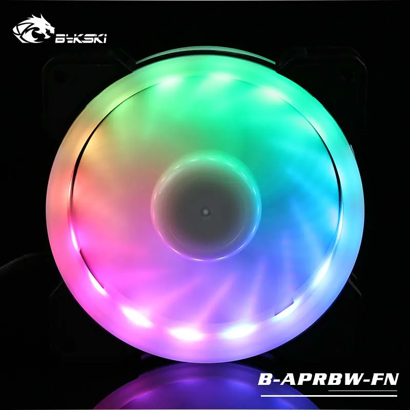 

Bykski PC Aperture 12cm Fans LED RBW 5V for computer water cooler Radiators with 120mm/240mm/360mm/480mm