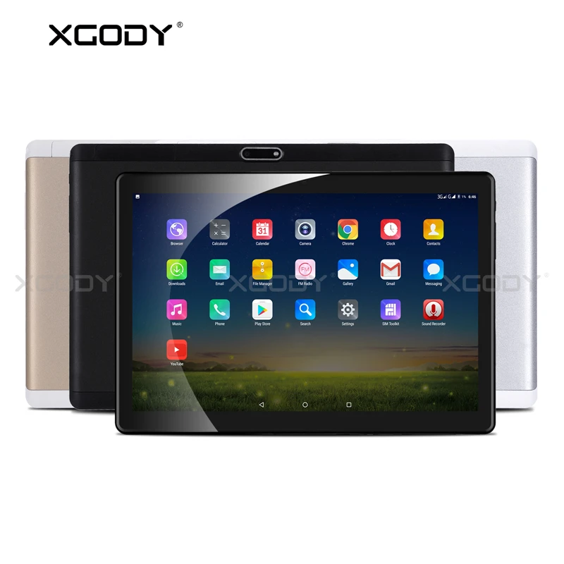 XGODY T1004 4G LTE телефонный звонок планшетный ПК 10,1 дюймов Android 7,0 2 ГБ 32 ГБ MTK6753 Восьмиядерный планшет OTG gps WiFi 5 Мп камера фаблет